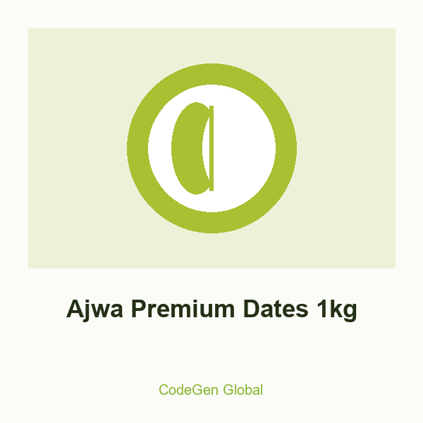 Ajwa Premium Dates 1kg (Jumbo)